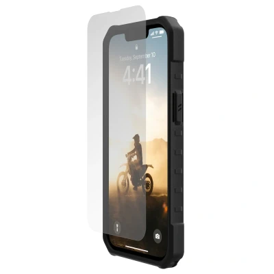 Abbildung von iPhone 16e Panzerglas UAG Shield Plus Screenprotector Displayschutz aus gehärtetem Glas