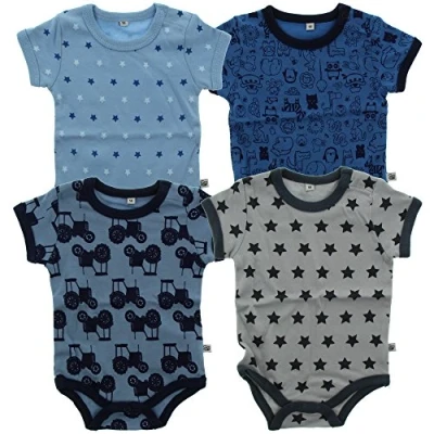 Abbildung von Pippi made with love 4 PACK Body für Kinder, Größe: 80, Blue