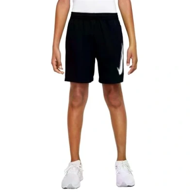 Abbildung von Nike Performance DF Multi Short Unisex kurze Sporthose für Kinder, Größe: 116 128, Black/white
