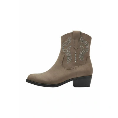 Abbildung von Marco Tozzi Cowboy/Bikerstiefelette, Damen, Größe: 40, Stone Schuhe