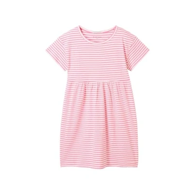 Abbildung von TOM TAILOR Mädchen Kinder Jerseykleid mit Streifen , pink off white stripe, 92/98
