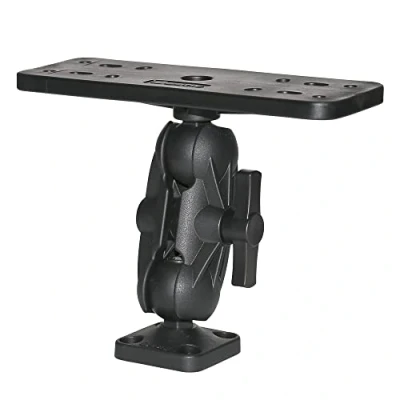 Abbildung von Scotty 1.5 inch Ball Mount with Fish Finder &amp; Universal Mounting Plate Bootsrutehalter