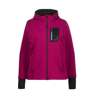 Abbildung von Ulla Popken Sweatjacke, Damen, Größe: 42/44, Berry