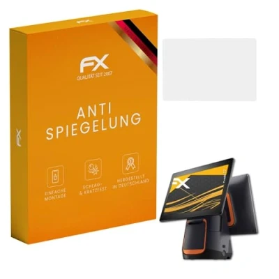 Abbildung von atFoliX Panzerfolie kompatibel mit Sunmi T2 Schutzfolie, entspiegelnde und stoßdämpfende FX Folie (2X)