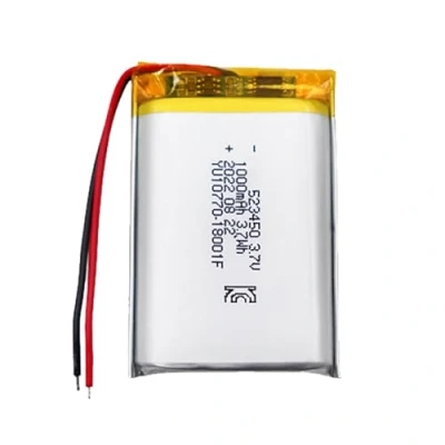 Abbildung von Lithium Polymer Akku 3.7V 1000mAh 523450 Wiederaufladbarer Lipo Ion für RC Drohne Flugzeug Zubehörteil