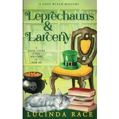 Abbildung von Leprechauns and Larceny: A Paranormal Witch Cozy Mystery (A Book Store Mystery, Band 6)