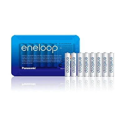 Abbildung von Panasonic eneloop, Ready to Use Ni MH Akku, AAA Micro, 8er Pack, Storage Case, min. 750 mAh, 2100 Ladezyklen, starke Leistung, wiederaufladbare Akku Batterie