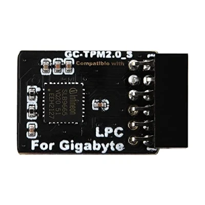 Abbildung von NewHail TPM2.0 Modul LPC 12Pin mit Infineon SLB9665 für Gigabyte Motherboard kompatibel GC TPM2.0_S