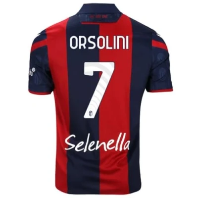 Abbildung von Fc Bologna ORSOLINI7H 2023/2024 Player Nameblock und Number, weiß/schwarz, Einheitsgröße