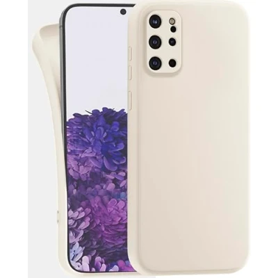 Abbildung von MyGadget Hülle für Samsung Galaxy S20 Plus robuste Silikon Schutzhülle TPU Case Slim Silikonhülle Back Cover Kratzfest Handyhülle Matt Beige