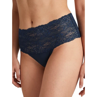 Abbildung von CALIDA High Waist Slip &quot;Sensual Secrets&quot;, breiter, transparenter Spitzenbund, 14cm