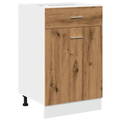 Abbildung von vidaXL Schubunterschrank Artisan Eiche 50x46x81,5 cm Holzwerkstoff