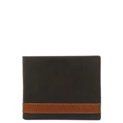 Abbildung von Fossil Quinn Geldbörse, Herren, Größe: One Size, Black