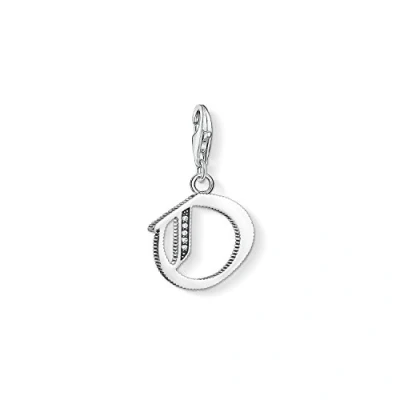 Abbildung von Thomas Sabo Damen Charm Anhänger O Buchstabe Silber Club 925 Sterling 1595 643 21