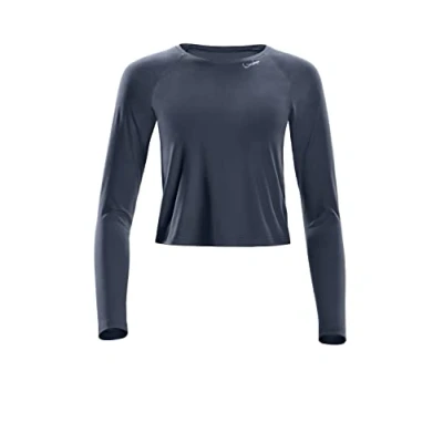 Abbildung von Winshape Cropped LONG Sleeve Langarmshirt, Damen, Größe: XS, Anthracite
