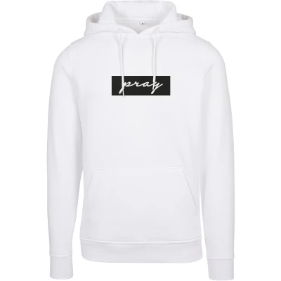 Abbildung von Mister Tee PRAY Boxlogo Kapuzenpullover, Herren, Größe: XXL, White