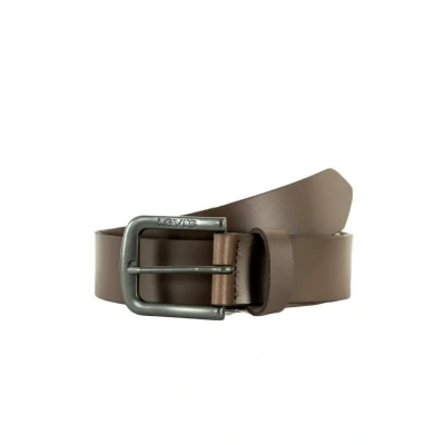 Abbildung von Levi&#039;s Men&#039;s Seine Metal Belt, Dunkelbraun, 75