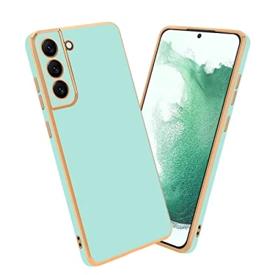 Abbildung von Cadorabo Hülle kompatibel mit Samsung Galaxy S22 Plus Schutzhülle TPU Silikon Case Liquid Design Kameraschutz Slim Kratzfest Weiche Gummi Rundumschutz für in Grün