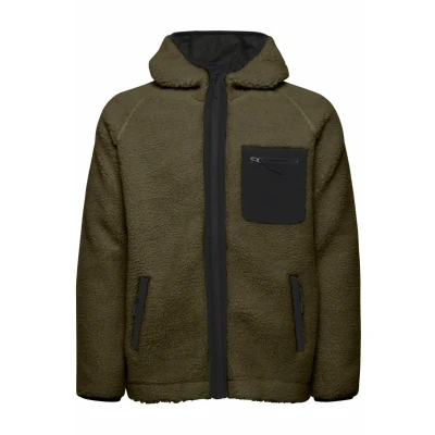 Abbildung von Indicode Jeans Idtrod Fleecejacke, Herren, Größe: Large, Army