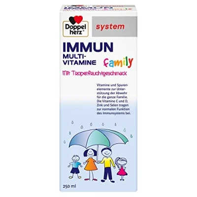 Abbildung von Doppelherz system Immun Family Multi Vitamine mit Tropenfruchtgeschmack 250 ml