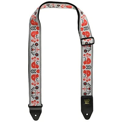 Abbildung von Ernie Ball Jacquard Gitarrengurt Red Bird Winter