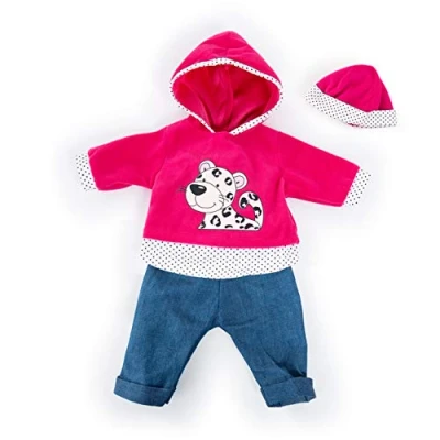 Abbildung von Puppensachenset f&uuml;r Puppen bis 38cm, Motiv Leopard Puppenkleidung