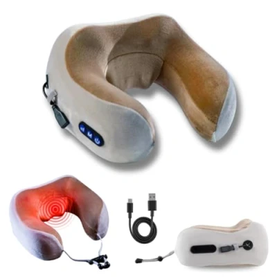 Abbildung von Best Direct® Nacken Massagegerät Wellprime Miracle Massager, Shiatsu Akku Massagekissen mit Infrarot Wärme