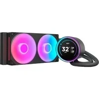 Abbildung von NZXT Kraken Elite 240 RGB AIO CPU Flüssigkeitskühler 240mm Radiator F240 Core Lüfter Anpassbares 2,72“ IPS LCD Turbine Pump Intel LGA 1700, 1200/115X, 1851 AMD AM5, AM4 Schwarz
