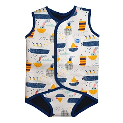Abbildung von Splash About Babys Baby Wrap Wetsuit Einteiliger Badeanzug, Tug Boats,