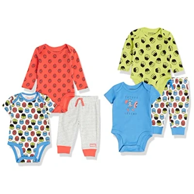 Abbildung von Amazon Essentials Disney Marvel Star Wars Baby Jungen 6 teiliges Outfit Set, 6er Pack, Friends, 24 Monate