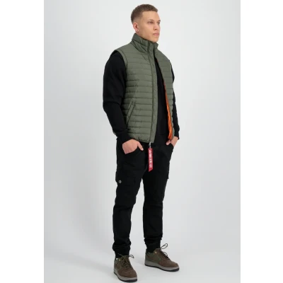 Abbildung von Alpha Industries Puffer Weste, Herren, Größe: Small, Dark olive