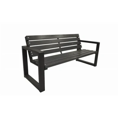 Abbildung von Primario Grande Gartenbank, Parkbank Gartenmöbel, Outdoor Bank mit 350kg Tragfähigkeit Sitzbank Holz Wetterfeste (Grande, Grau, 200cm Sitzlänge, CE)