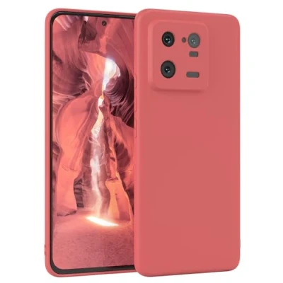 Abbildung von EAZY Case Silikonhülle für Xiaomi 13 Pro Hülle Silikon Rot weich stoßfeste Handyhülle Schutzhülle mit Kameraschutz Dünn Premium Schutz Cover TPU Phone Bumper in Hellrot