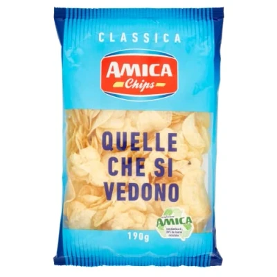 Abbildung von 12x Amica Chips Classica Patatin Potato Salted 190 g + Italian GOurmet Polpa 400g
