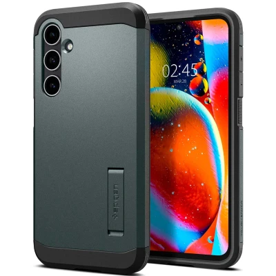 Abbildung von Spigen Tough Armor Hülle Kompatibel mit Samsung Galaxy S23 FE Grün