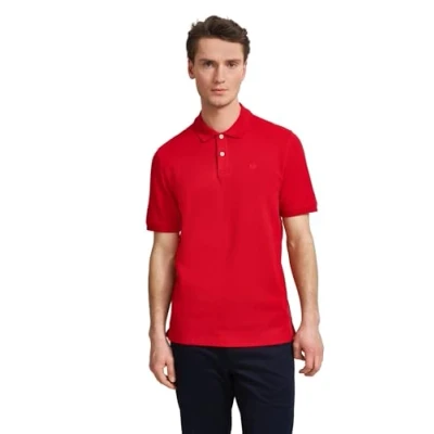 Abbildung von bugatti Modern FIT Poloshirt, Herren, Größe: Small, Rot