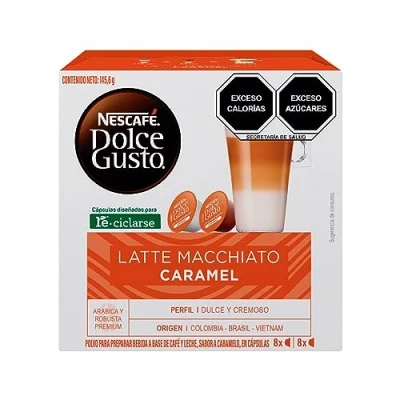 Abbildung von Nescafé Dolce Gusto Latte Macchiato Caramel 3er Pack (3x16 Kapseln)