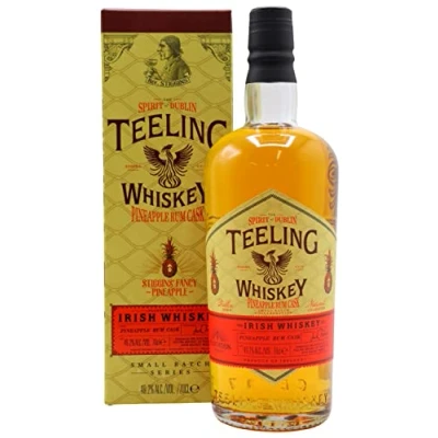 Abbildung von Teeling Whiskey SMALL BATCH Irish Pineapple Rum Cask Finish 49,2% Volume 0,7l in Geschenkbox Whisky