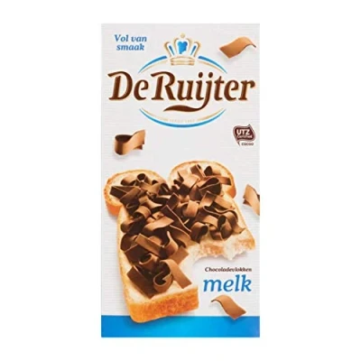 Abbildung von Niederländische Milchschokoladenflocken De Ruijter Schokoladenflocken Milch Gesamtgewicht 300 Gramm