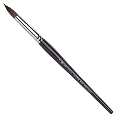 Abbildung von Winsor &amp; Newton 5734014 Galeria Acrylpinsel, aus Synthetikfasern, ideale Kontrolle für dickere Farbaufträge, kurzer Stiel, Rundpinsel Nr. 14, 10 mm