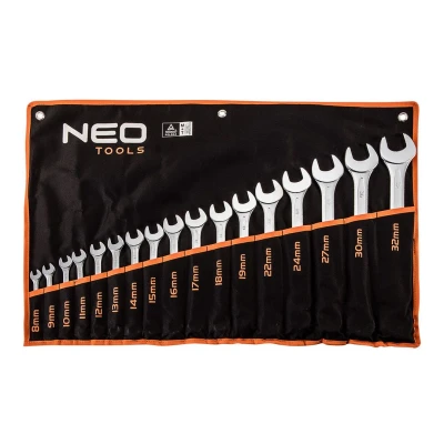 Abbildung von NEO TOOLS 09 753 Ring / Gabelschlüssel 8,9,10,11,12,13,14, 15,16,17,18,19,22, 24,27,30,32 mm