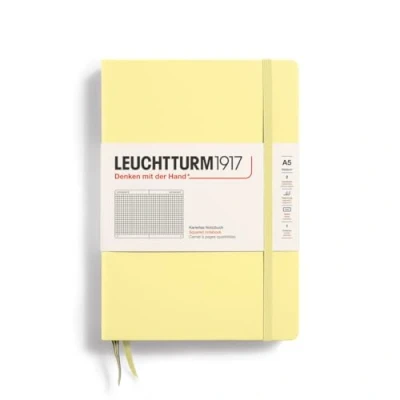 Abbildung von LEUCHTTURM1917 365487 Notizbuch Medium (A5), Hardcover, 251 nummerierte Seiten, Vanilla, kariert