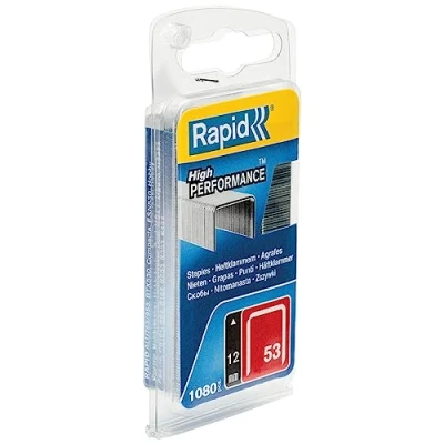 Abbildung von Rapid Tackerklammern Typ 53, 12mm Klammern, 1.080 Stk., Feindrahtklammern für Holz und Stoffe