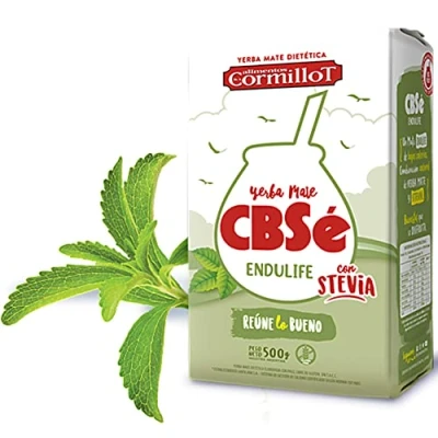 Abbildung von CBSé Yerba Mate Tee Endulife 500g + Geschenk Probe (40g) : Reich an Antioxidantien, Vitaminen, beschleunigt den Stoffwechsel, zuckerfrei Argentinien