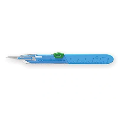 Abbildung von GIMA Sterile Einweg Skalpelle, mit Sicherheitssystem, Nr. 11, 10er Pack, 27071