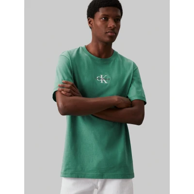 Abbildung von Calvin Klein Jeans Monogram Tshirt print, Herren, Größe: Large, Bahama green