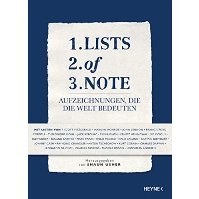 Abbildung von Lists of Note: Aufzeichnungen, die Welt bedeuten