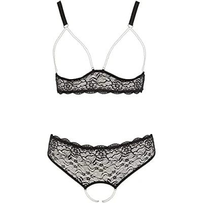 Abbildung von BH plus String ouvert, mit Perlenketten