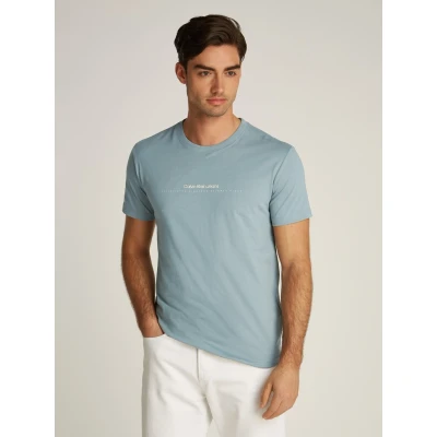 Abbildung von Calvin Klein Jeans Minimal LOGO TEE Tshirt basic, Herren, Größe: Large, Lead