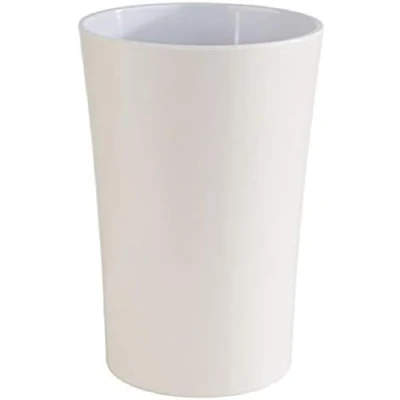 Abbildung von APS Dressingtopf „Pastell“, Melamin Dressingbehälter, Ø 13 cm, H: 19,5 stapelbar, Anti Rutschfüßchen, spülmaschinengeeignet, 1,5 Liter, Weiß
